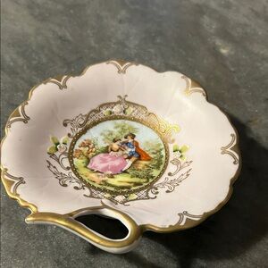 Romantic  Vintage Scene Decorative  candy Dish